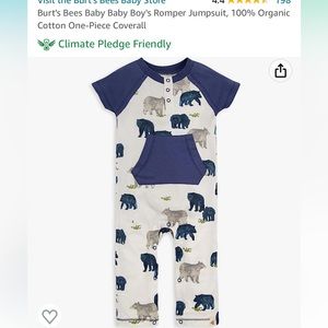 Burt’s bees Bear romper
